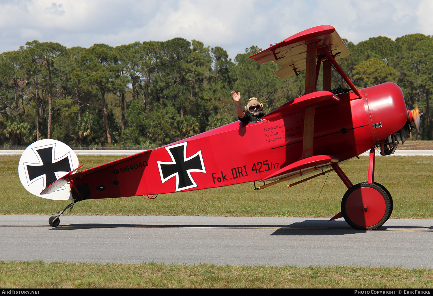 Aircraft Photo of N6404Q / 425/17 | Fokker Dr.1 (replica) | Germany - Air Force | AirHistory.net #413931