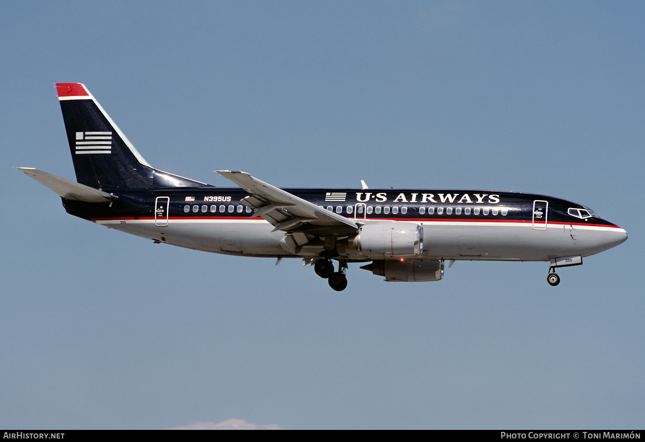 Aircraft Photo of N395US | Boeing 737-3B7 | US Airways | AirHistory.net #413938