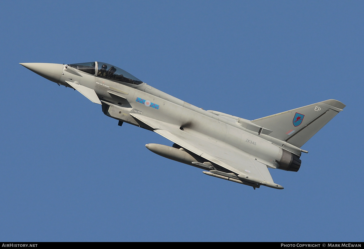 Aircraft Photo of ZK345 | Eurofighter EF-2000 Typhoon FGR4 | UK - Air Force | AirHistory.net #413942