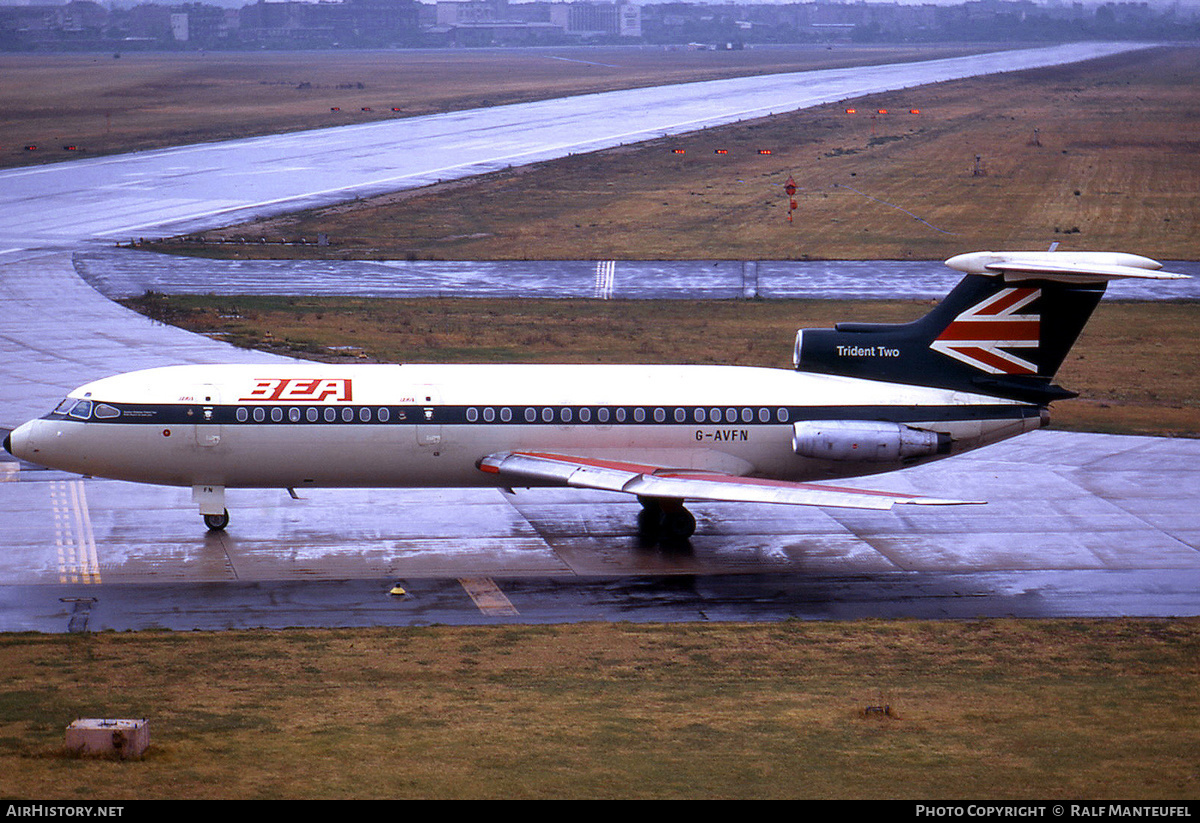 Aircraft Photo of G-AVFN | Hawker Siddeley HS-121 Trident 2E | BEA - British European Airways | AirHistory.net #413945