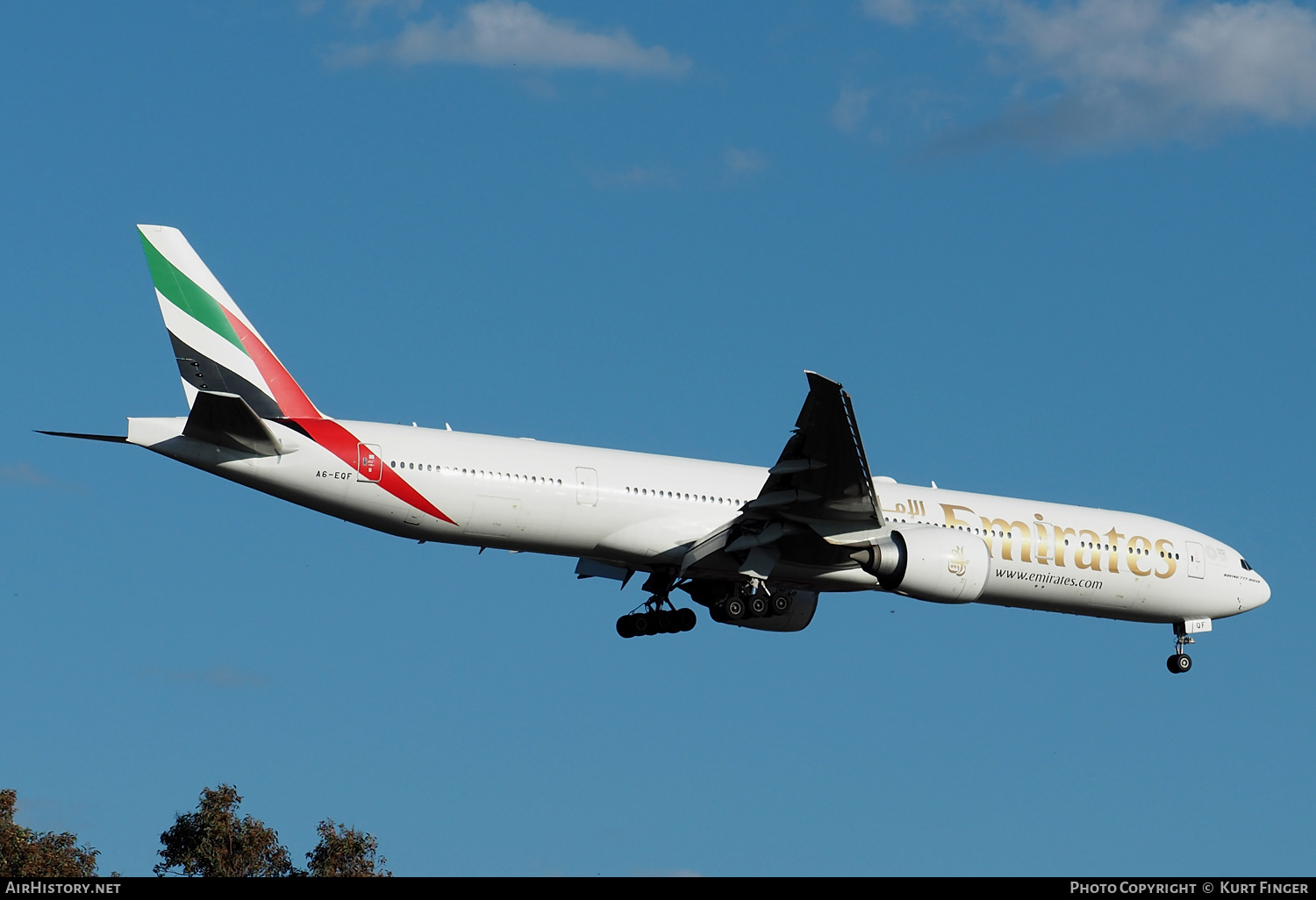 Aircraft Photo of A6-EQF | Boeing 777-300/ER | Emirates | AirHistory.net #413975