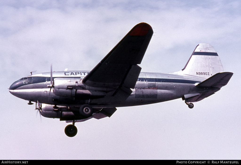 Aircraft Photo of N9890Z | Curtiss C-46D Commando | Capitol Airways | AirHistory.net #413981