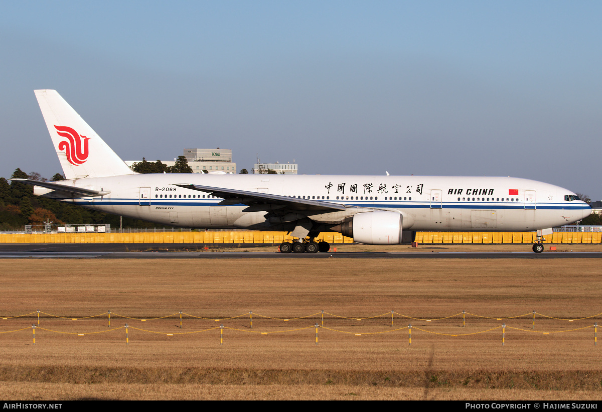 Aircraft Photo of B-2068 | Boeing 777-2J6 | Air China | AirHistory.net #413999