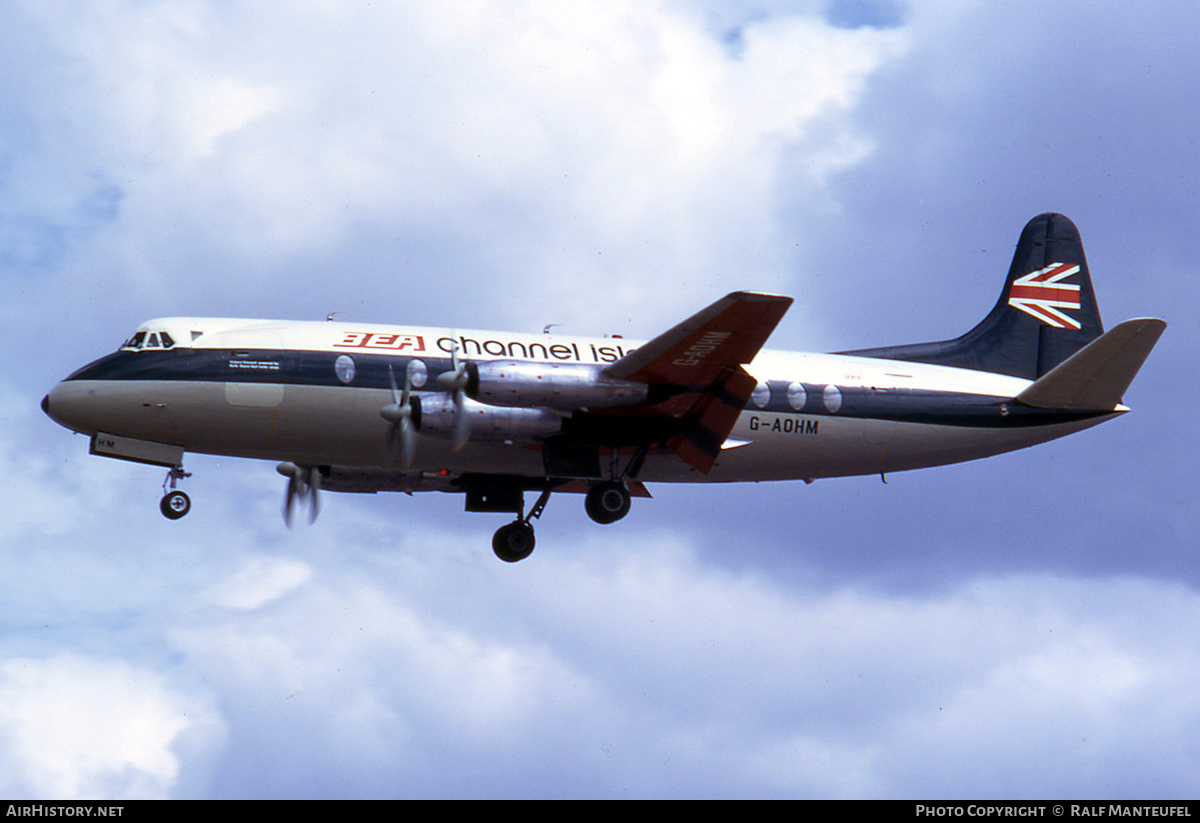 Aircraft Photo of G-AOHM | Vickers 802 Viscount | BEA Channel Islands - British European Airways | AirHistory.net #414046