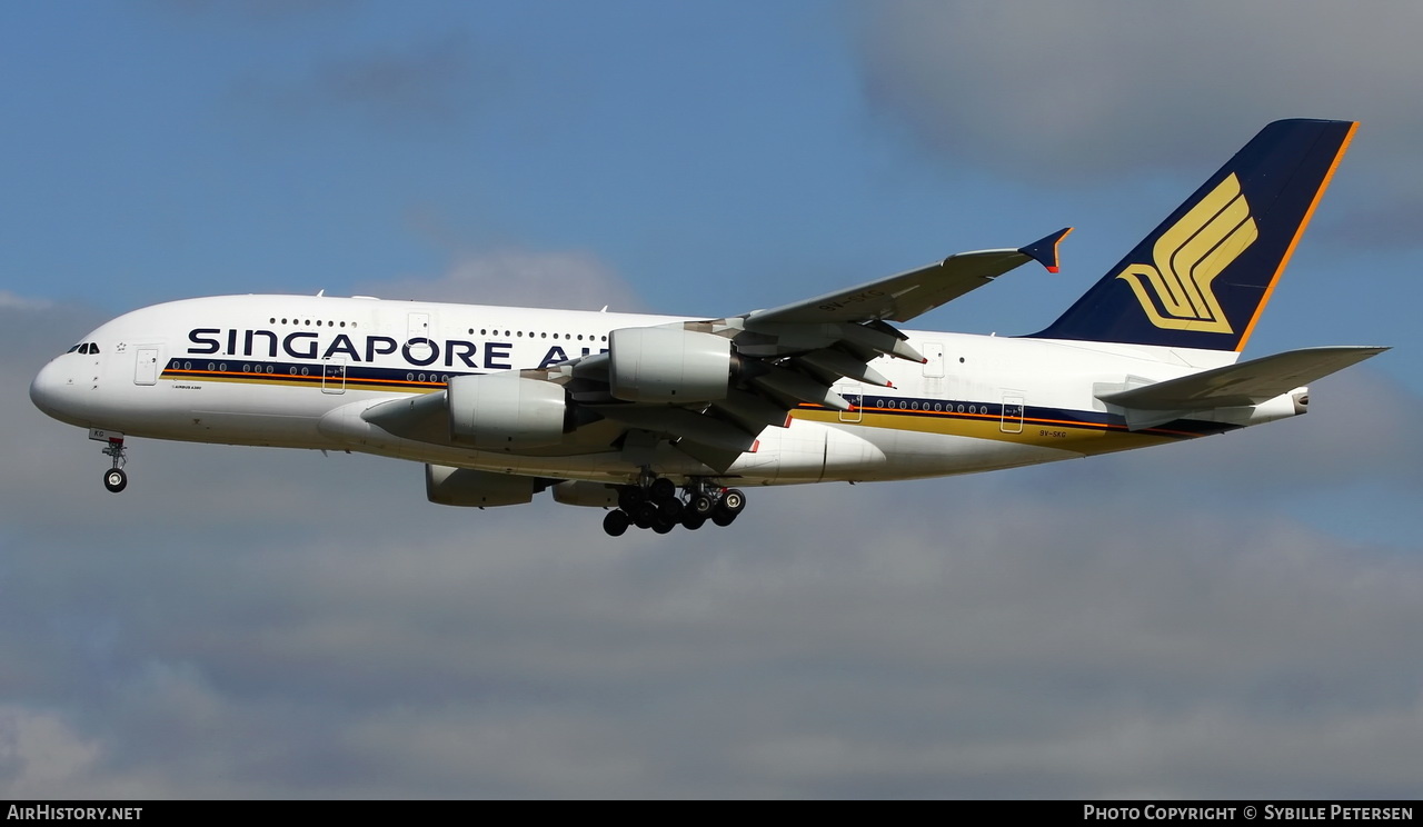 Aircraft Photo of 9V-SKG | Airbus A380-841 | Singapore Airlines | AirHistory.net #414054
