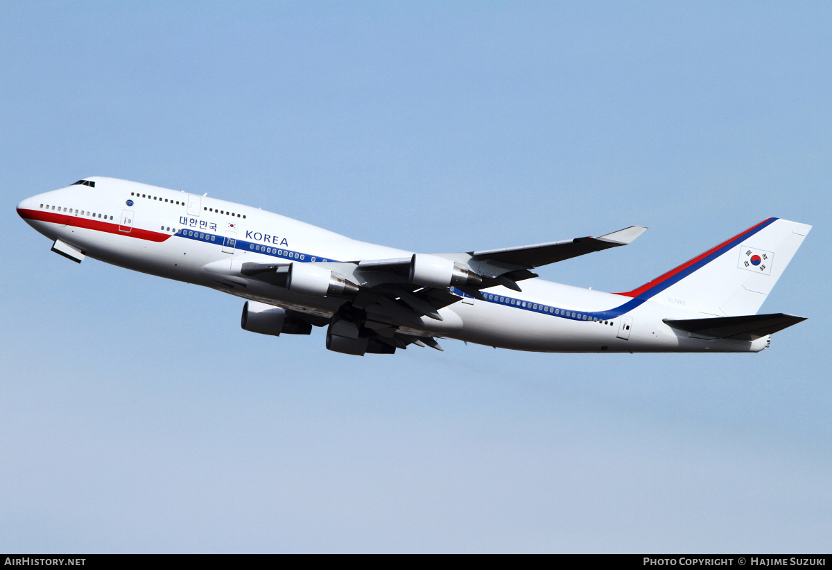 Aircraft Photo of HL7465 | Boeing 747-4B5 | South Korea - Air Force | AirHistory.net #414094