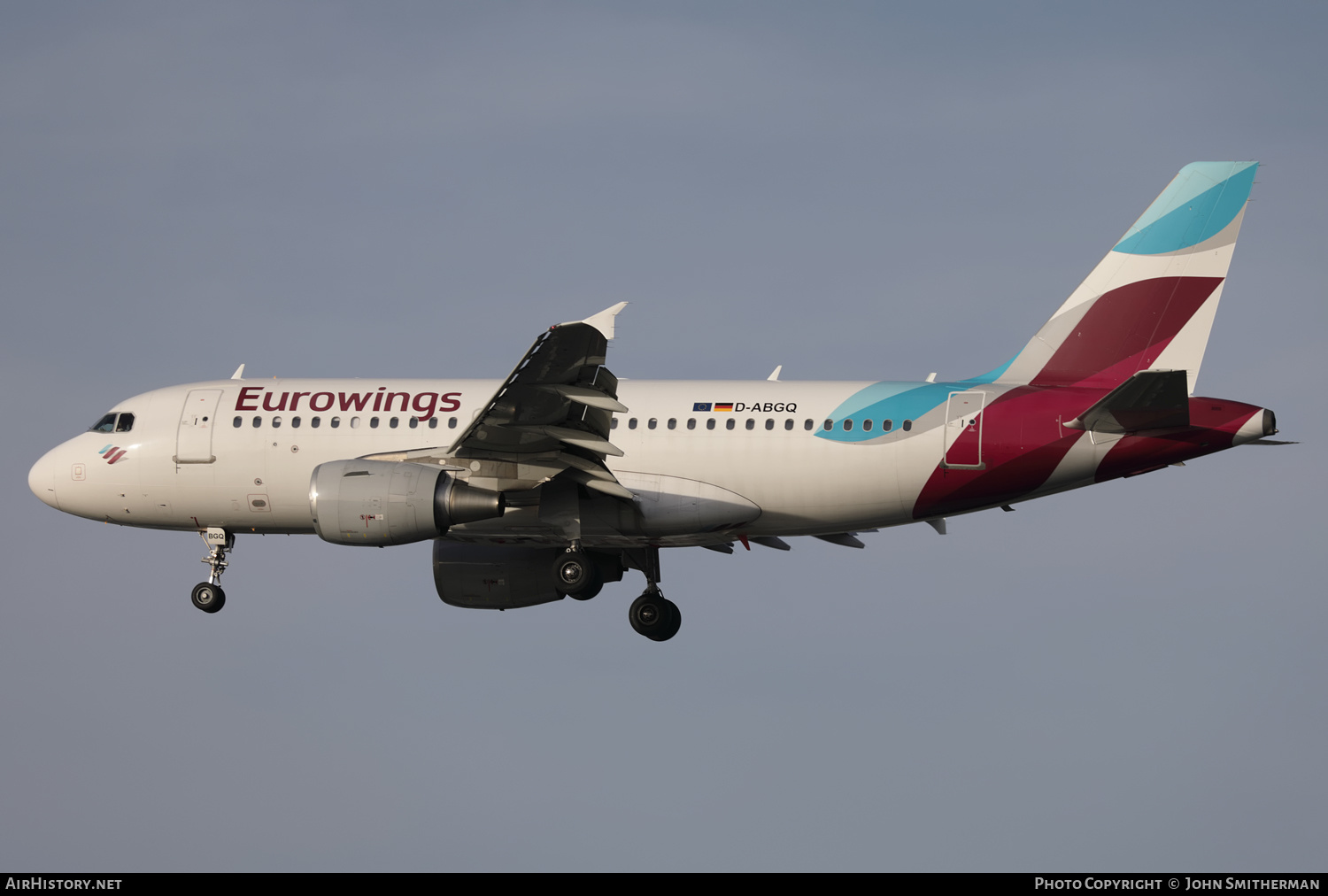 Aircraft Photo of D-ABGQ | Airbus A319-112 | Eurowings | AirHistory.net #414147