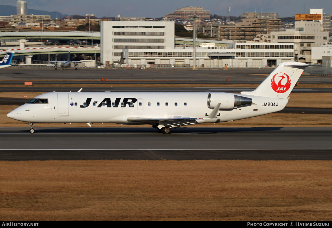 Aircraft Photo of JA204J | Bombardier CRJ-200ER (CL-600-2B19) | J-Air | AirHistory.net #414220
