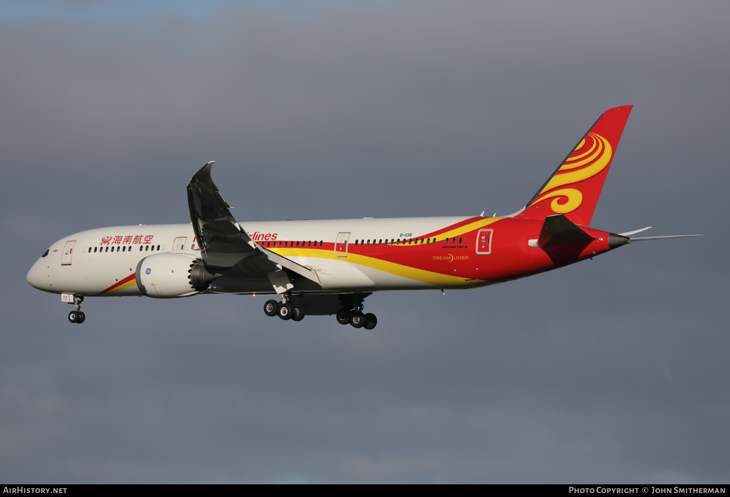 Aircraft Photo of B-1138 | Boeing 787-9 Dreamliner | Hainan Airlines | AirHistory.net #414223