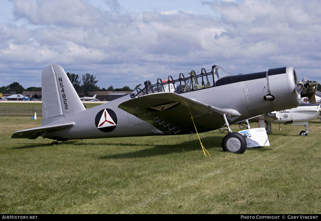 Aircraft Photo of N54822 | Vultee BT-13B Valiant | AirHistory.net #414244