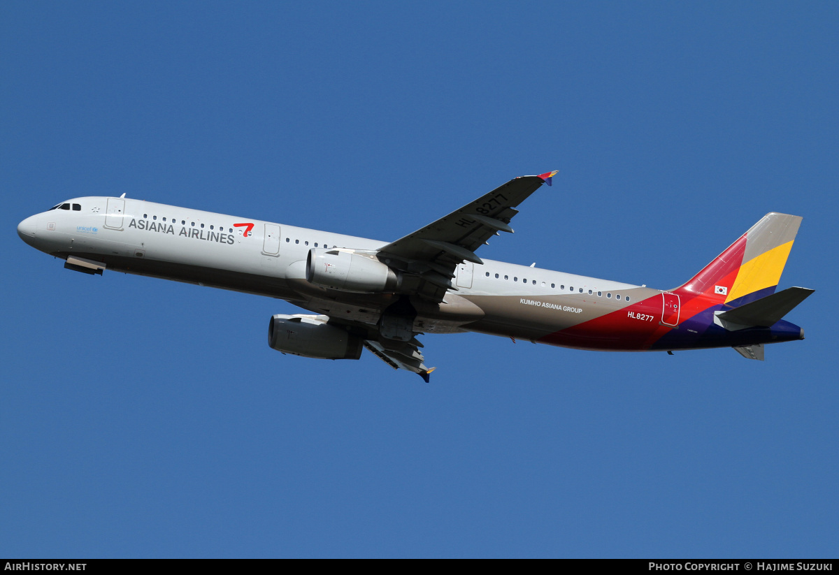 Aircraft Photo of HL8277 | Airbus A321-231 | Asiana Airlines | AirHistory.net #414272