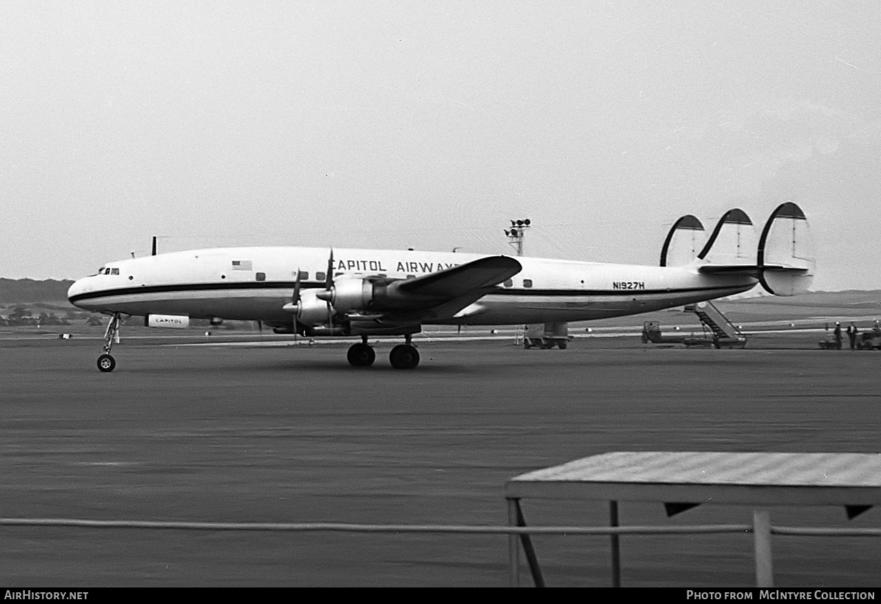 Aircraft Photo of N1927H | Lockheed L-1049H Super Constellation | Capitol Airways | AirHistory.net #414305