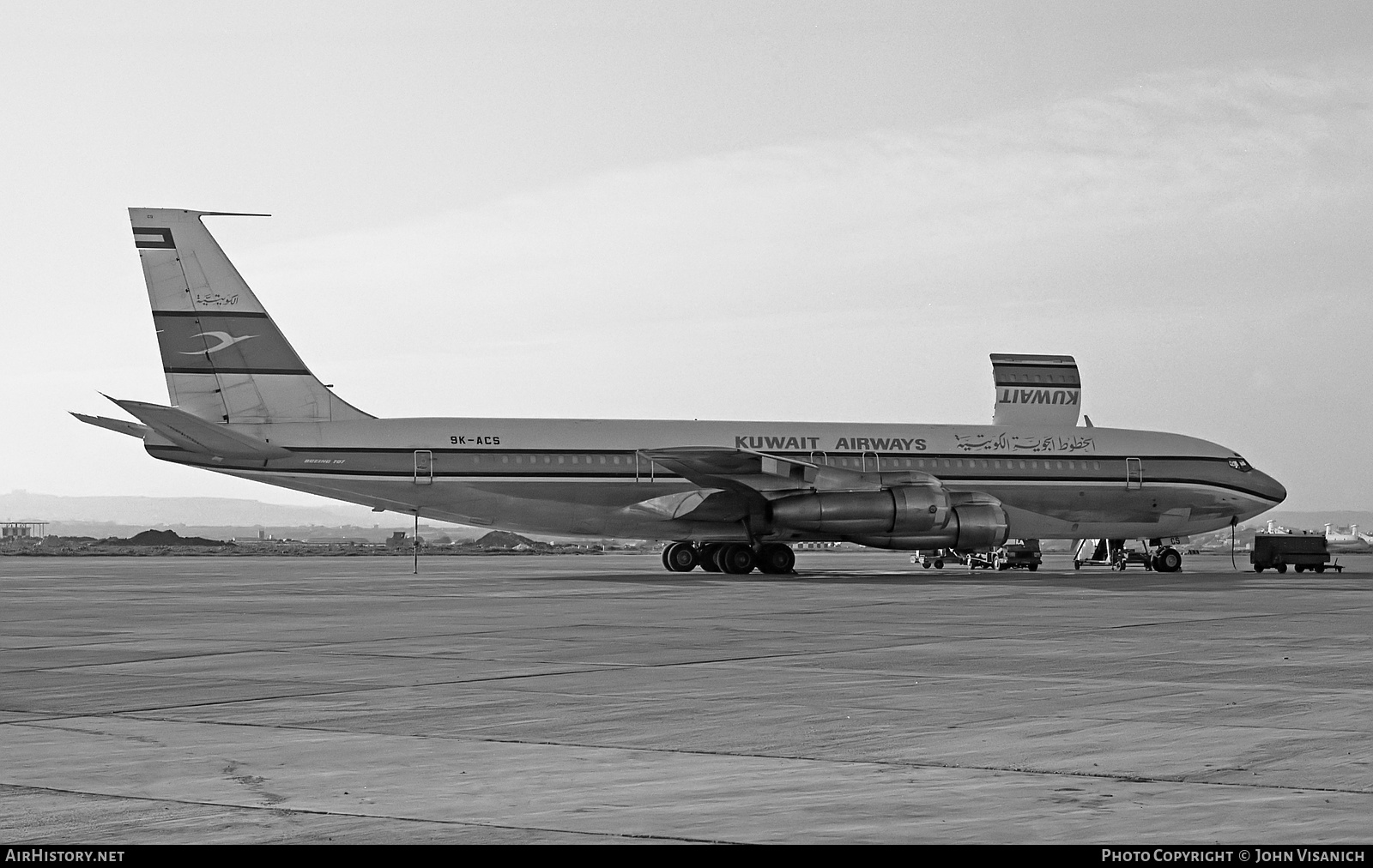 Aircraft Photo of 9K-ACS | Boeing 707-321C | Kuwait Airways | AirHistory.net #414350