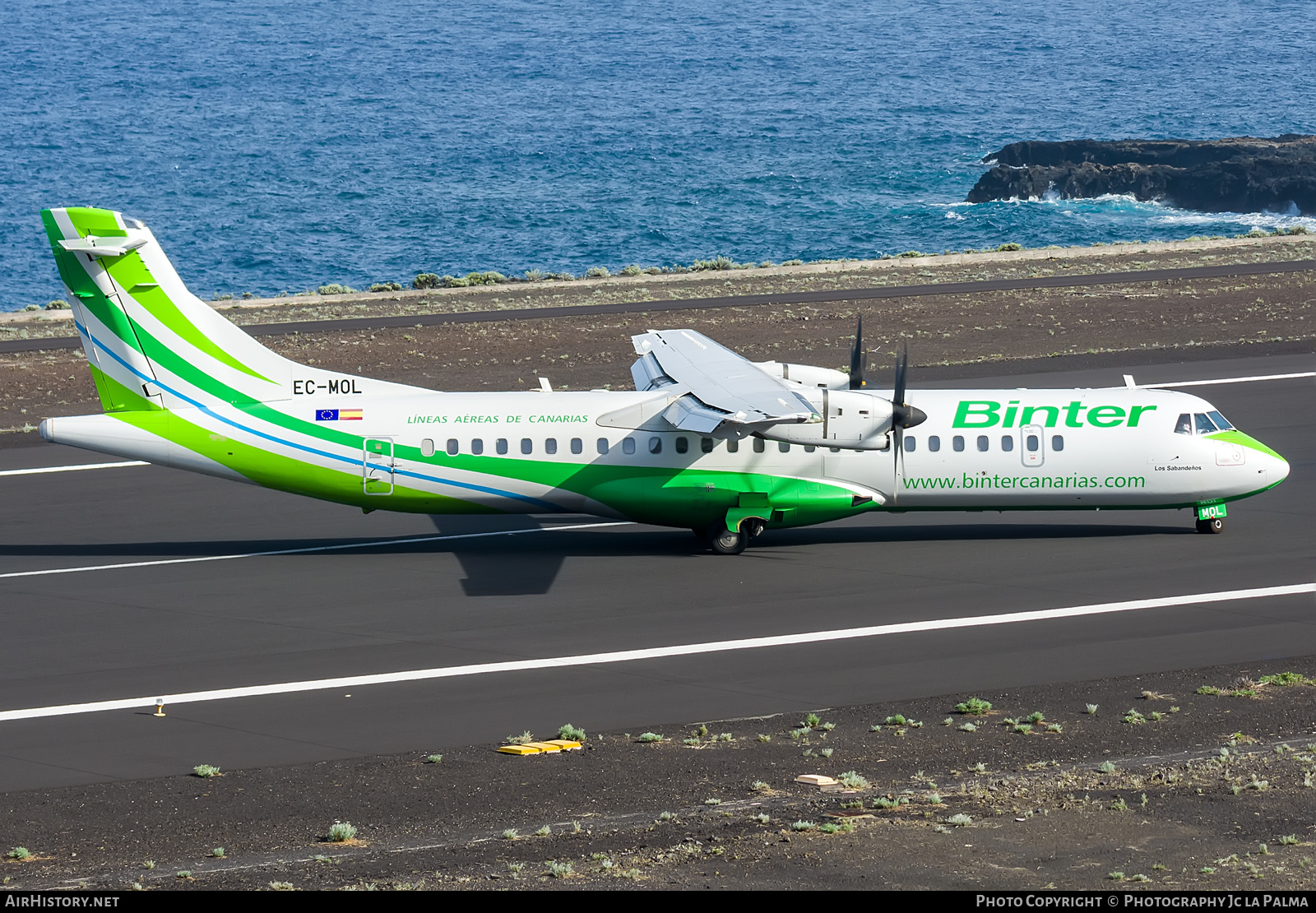 Aircraft Photo of EC-MOL | ATR ATR-72-600 (ATR-72-212A) | Binter Canarias | AirHistory.net #414371