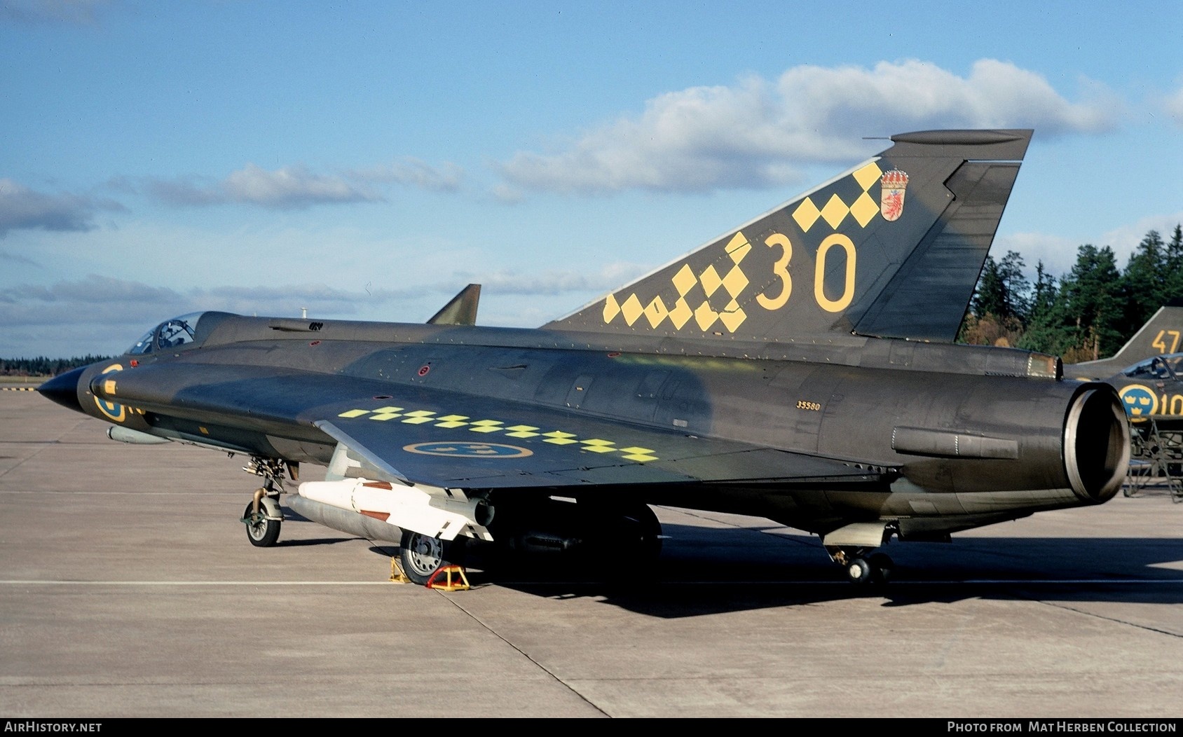 Aircraft Photo of 35580 | Saab J35F-2 Draken | Sweden - Air Force | AirHistory.net #414380