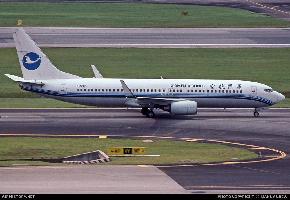 Aircraft Photo of B-5319 | Boeing 737-8FH | Xiamen Airlines | AirHistory.net #414429
