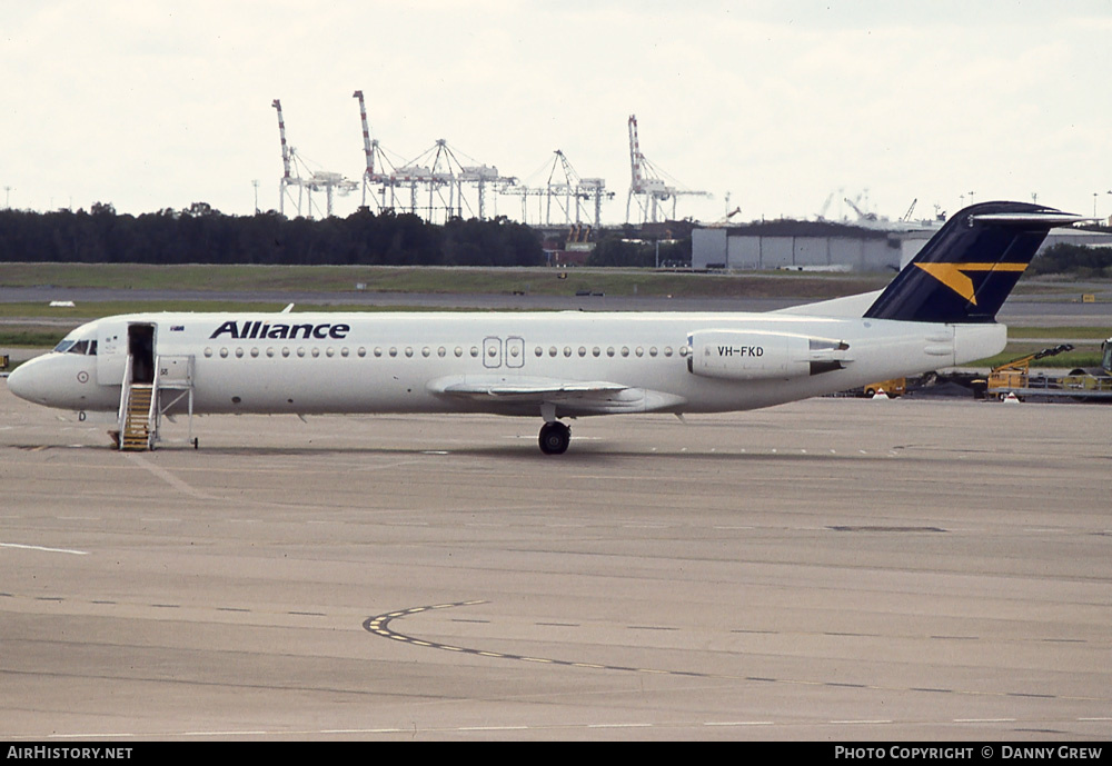 Aircraft Photo of VH-FKD | Fokker 100 (F28-0100) | Alliance Airlines | AirHistory.net #414450