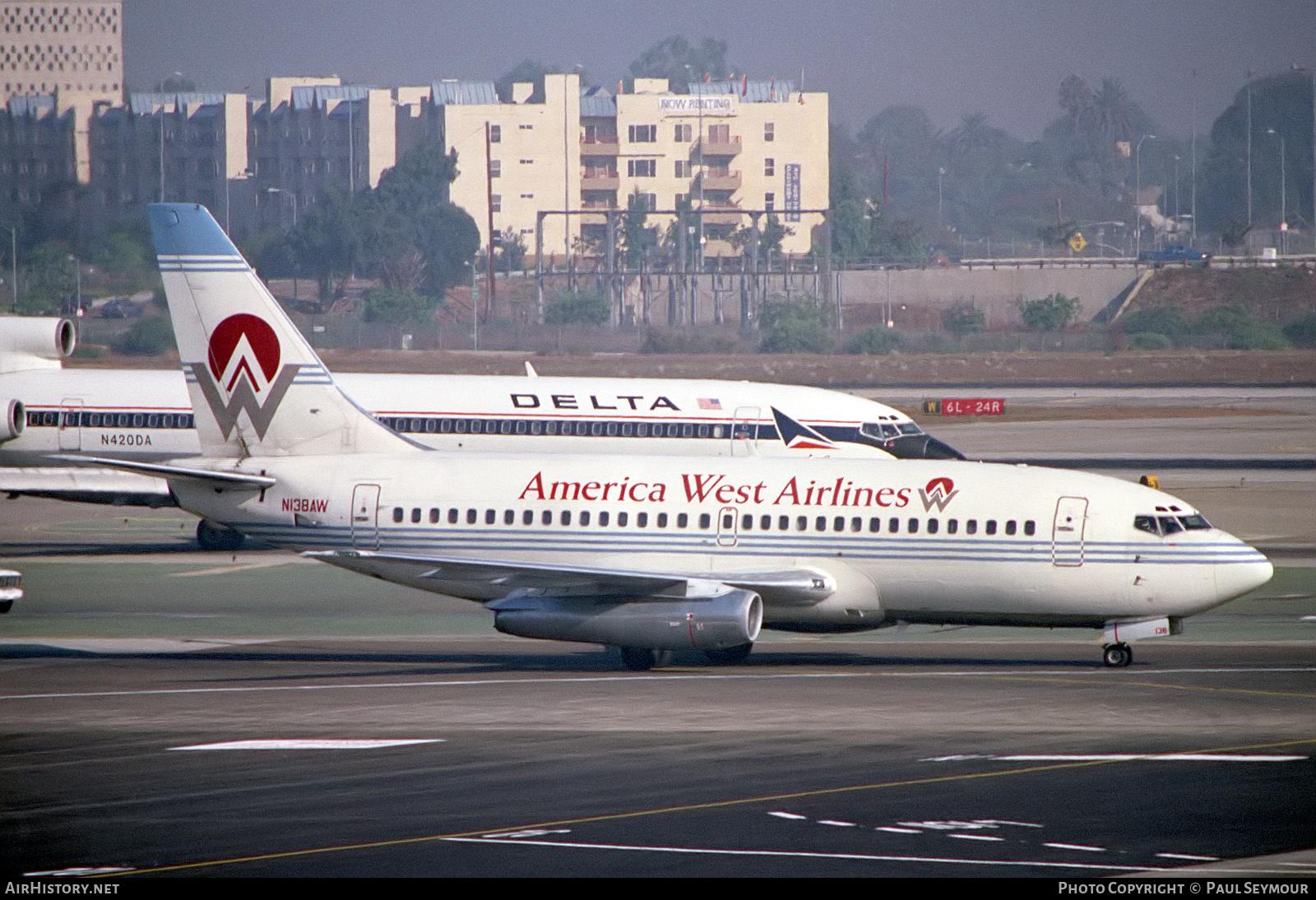 Aircraft Photo of N138AW | Boeing 737-2E3/Adv | America West Airlines | AirHistory.net #414475