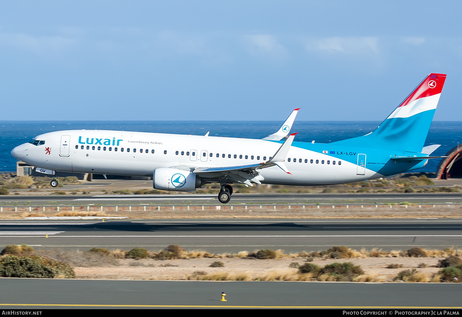 Aircraft Photo of LX-LGV | Boeing 737-8C9 | Luxair | AirHistory.net #414480