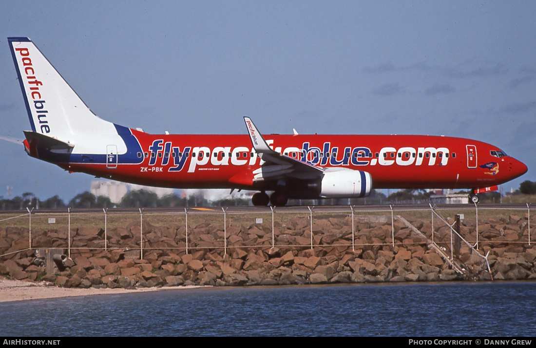 Aircraft Photo of ZK-PBK | Boeing 737-8FE | Pacific Blue Airlines | AirHistory.net #414490