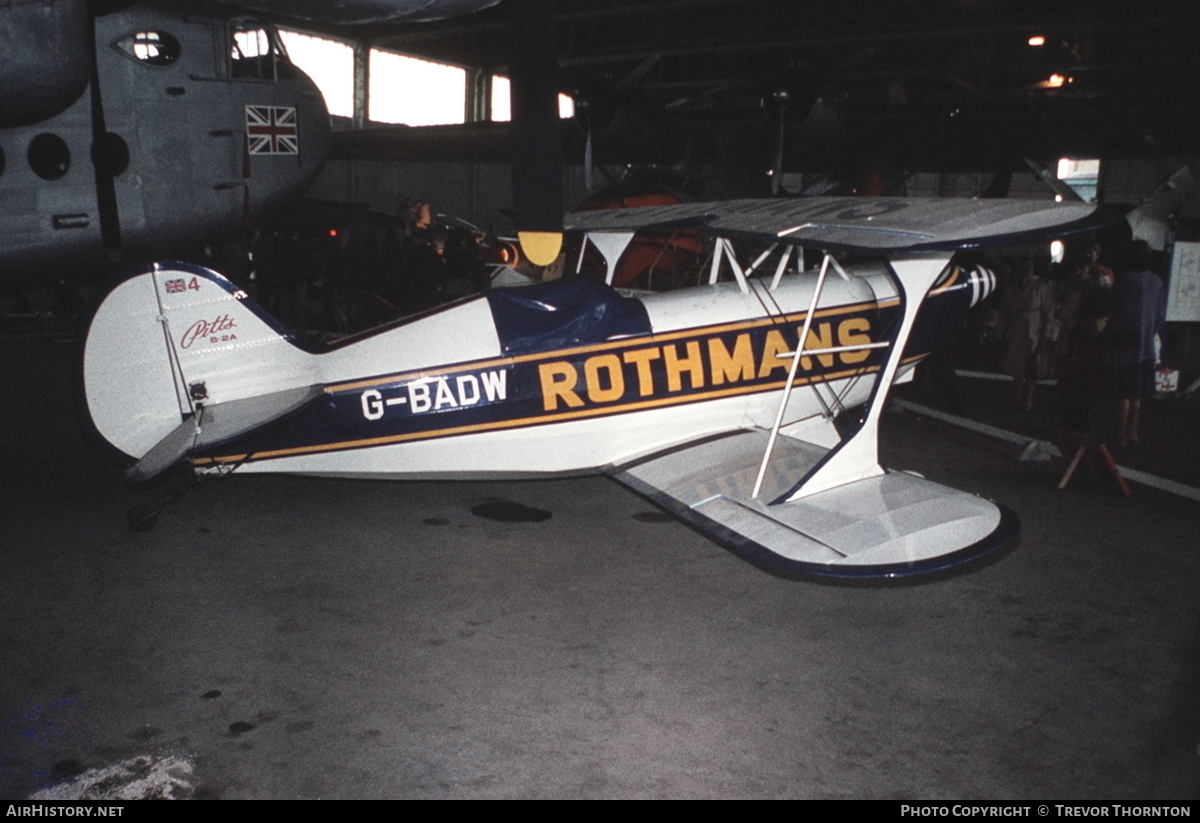 Aircraft Photo of G-BADW | Pitts S-2A Special | Rothmans International | AirHistory.net #414513