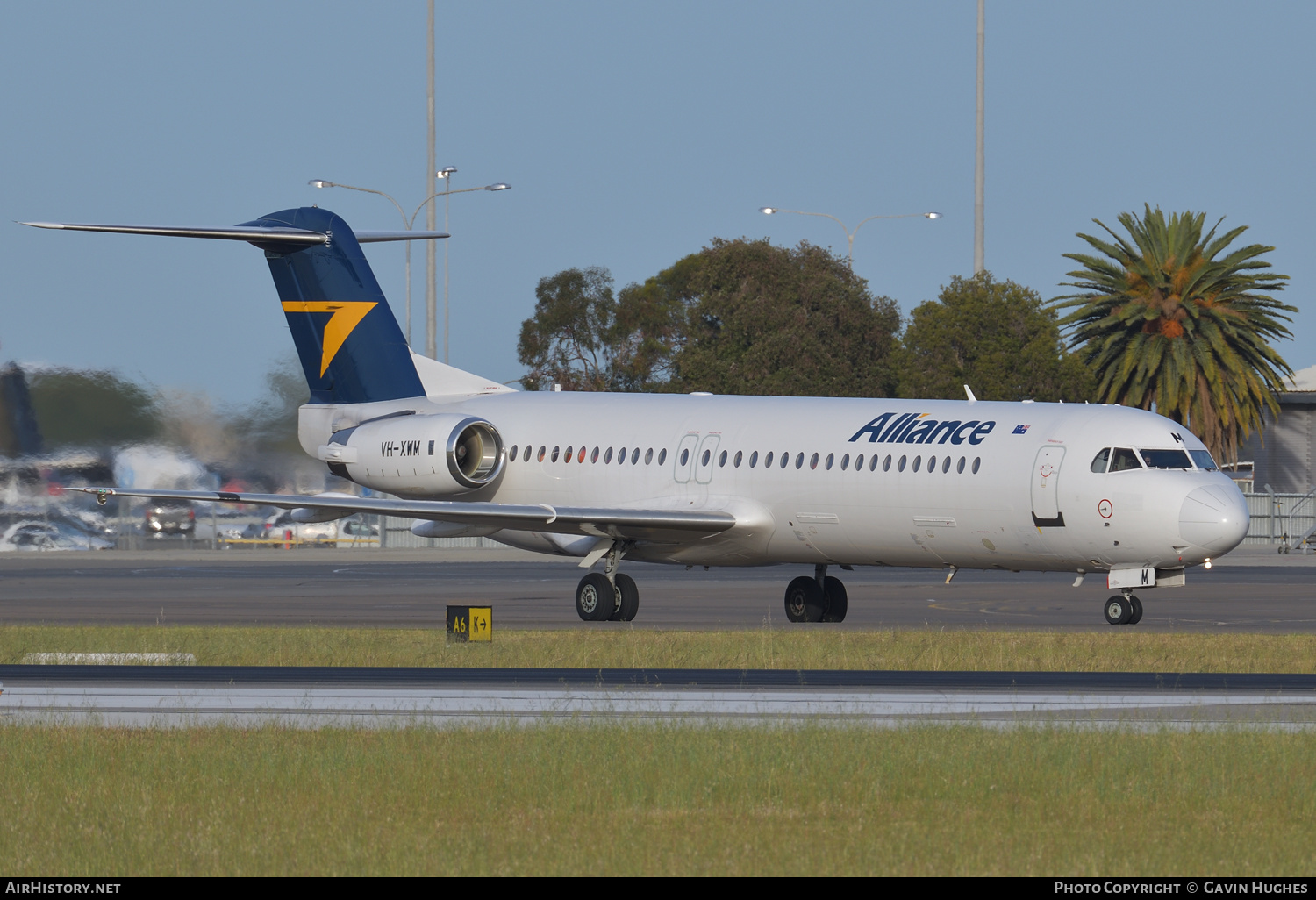 Aircraft Photo of VH-XWM | Fokker 100 (F28-0100) | Alliance Airlines | AirHistory.net #414531