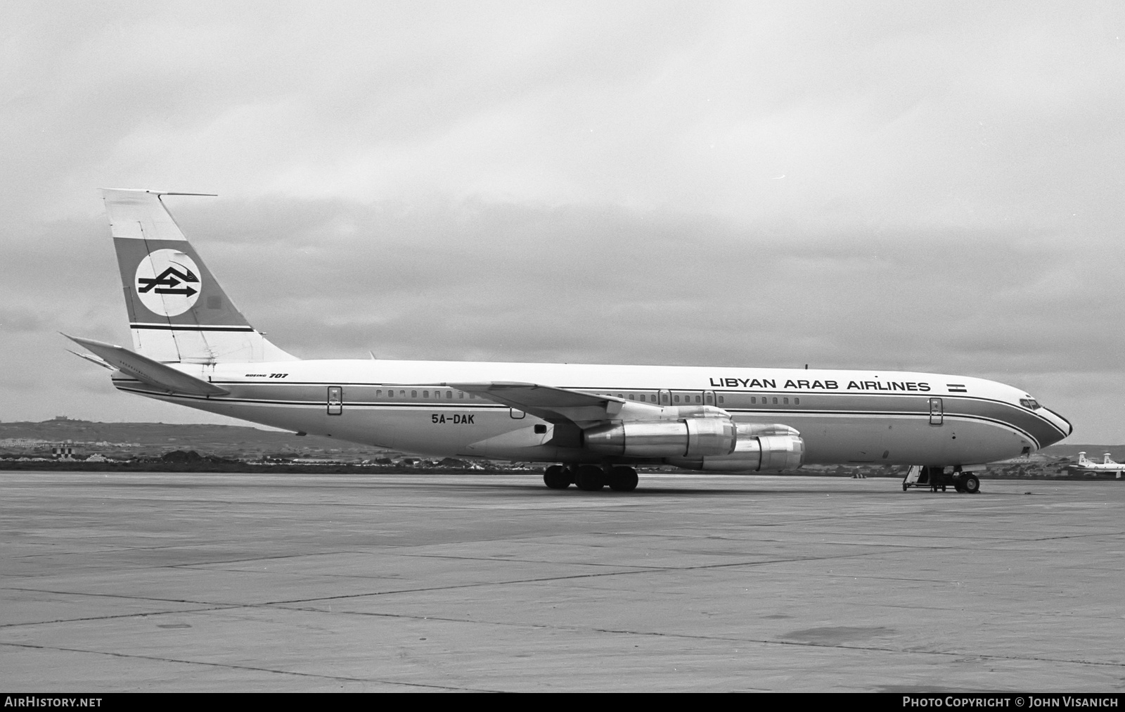 Aircraft Photo of 5A-DAK | Boeing 707-3L5C | Libyan Arab Airlines | AirHistory.net #414550
