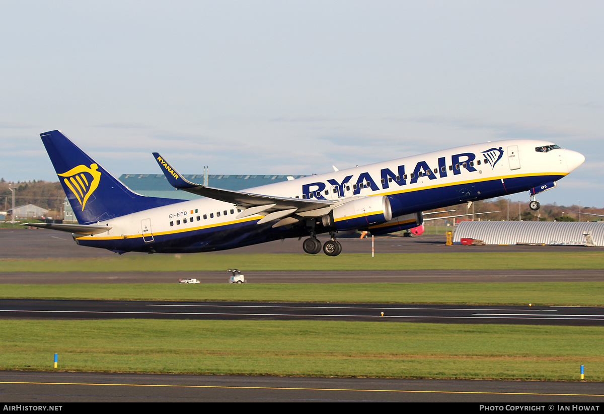 Aircraft Photo of EI-EFD | Boeing 737-8AS | Ryanair | AirHistory.net #414585