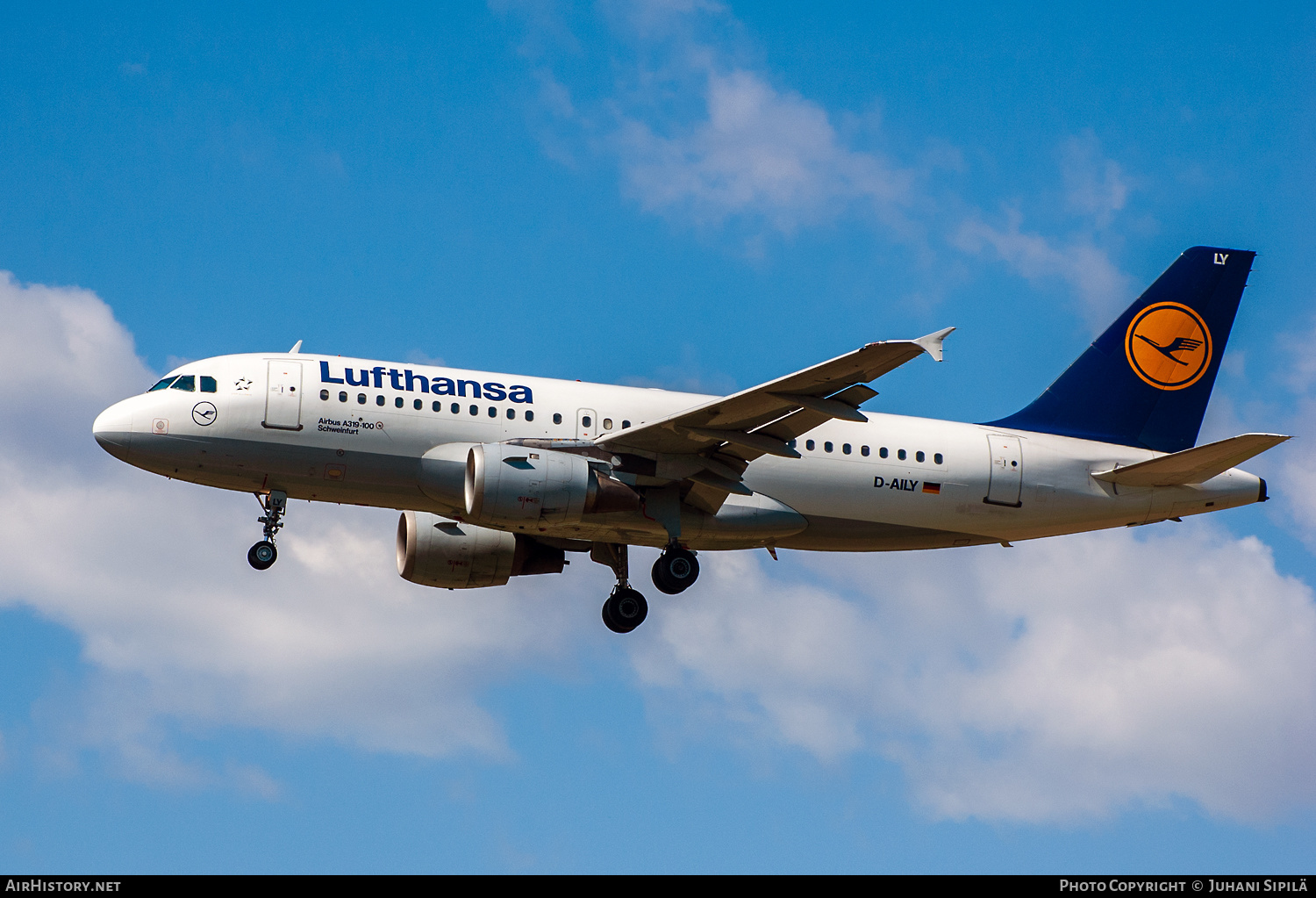 Aircraft Photo of D-AILY | Airbus A319-114 | Lufthansa | AirHistory.net #414607