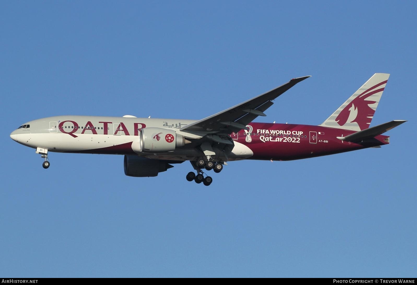 Aircraft Photo of A7-BBI | Boeing 777-2DZ/LR | Qatar Airways | AirHistory.net #414651