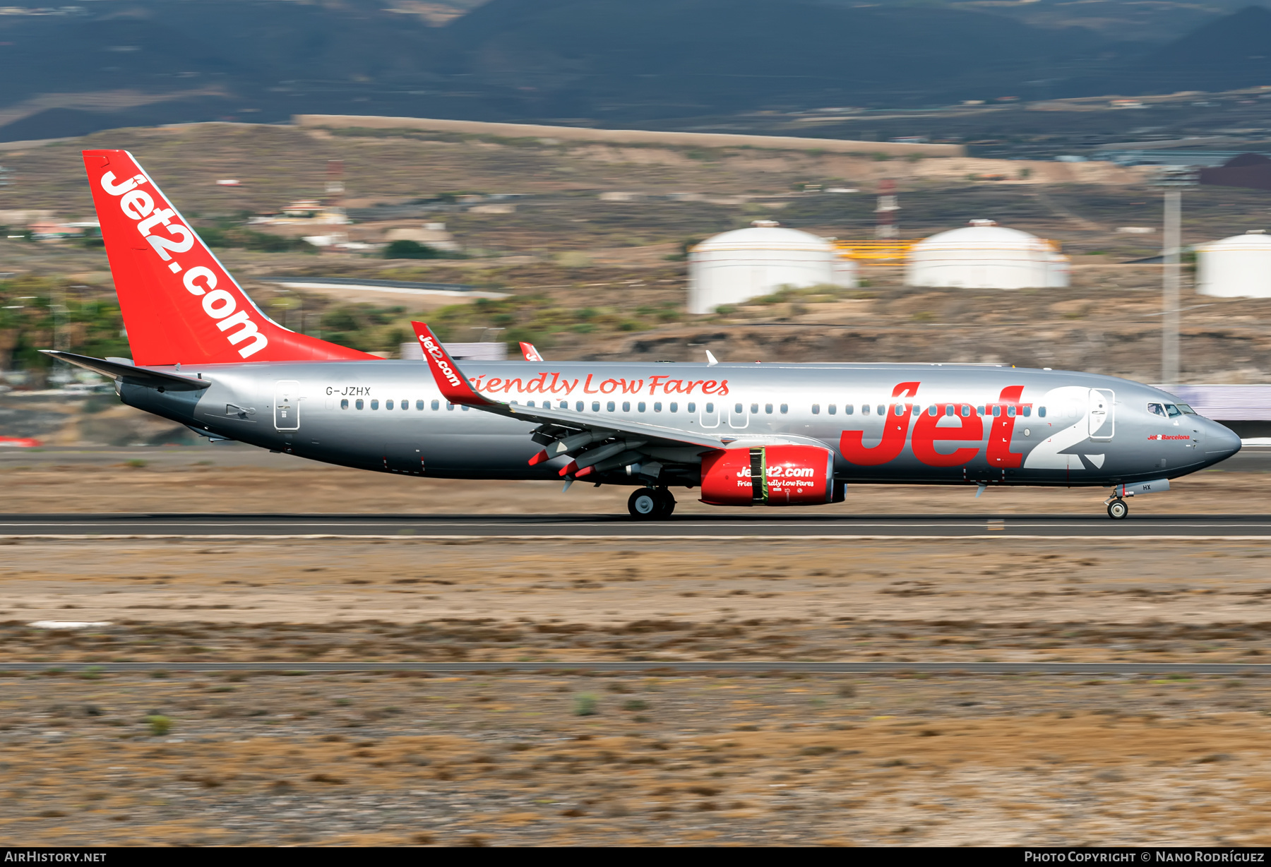 Aircraft Photo of G-JZHX | Boeing 737-800 | Jet2 | AirHistory.net #414706