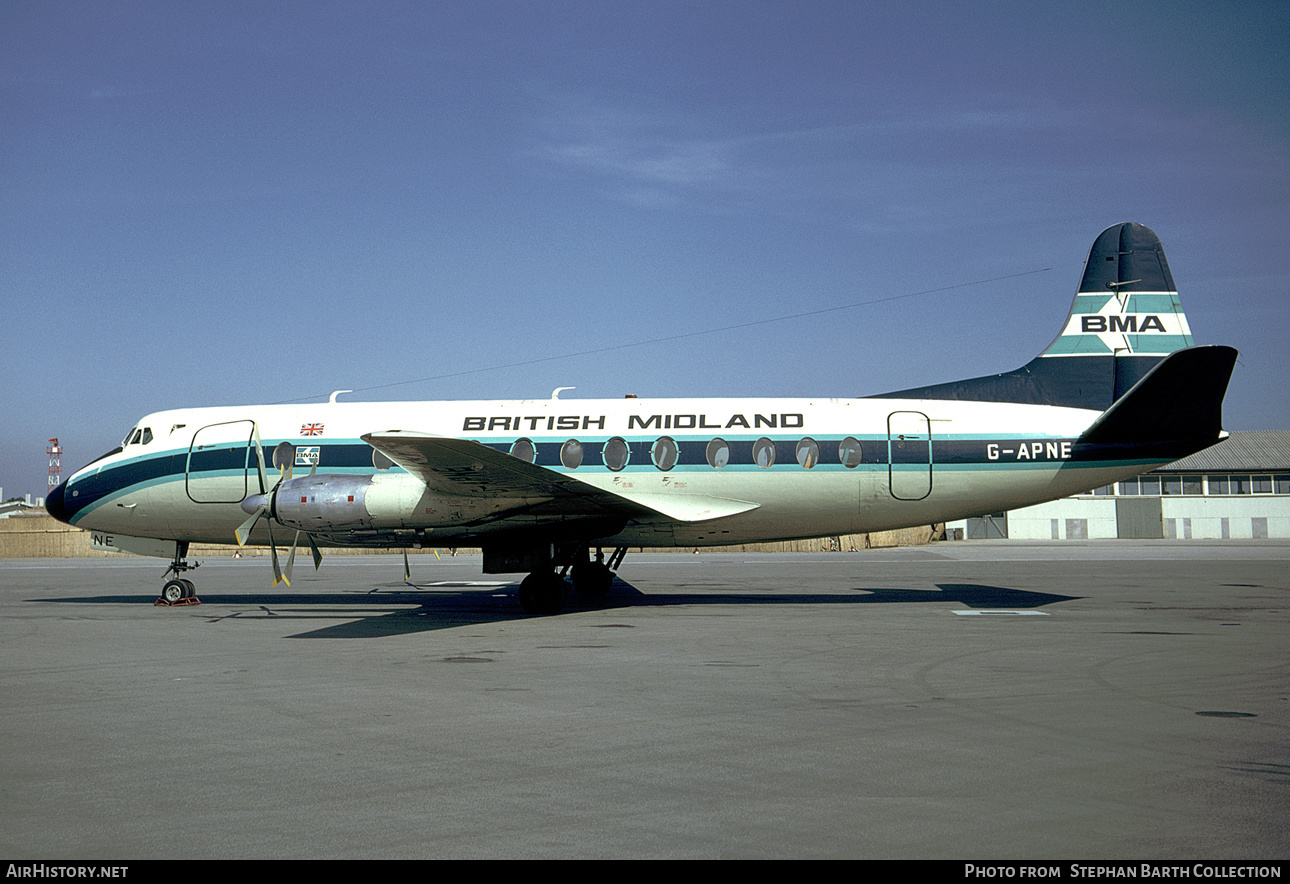 Aircraft Photo of G-APNE | Vickers 831 Viscount | British Midland Airways - BMA | AirHistory.net #414711