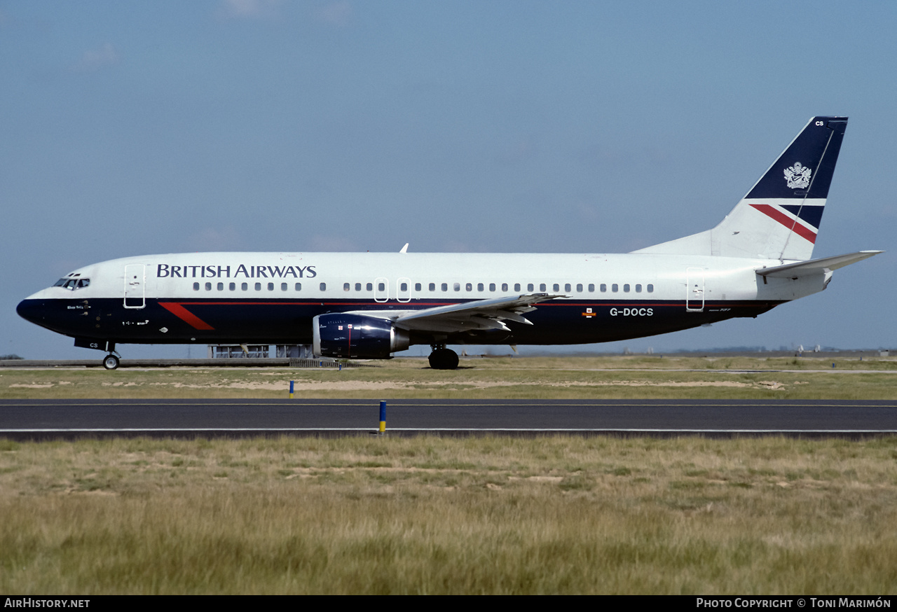 Aircraft Photo of G-DOCS | Boeing 737-436 | British Airways | AirHistory.net #414811