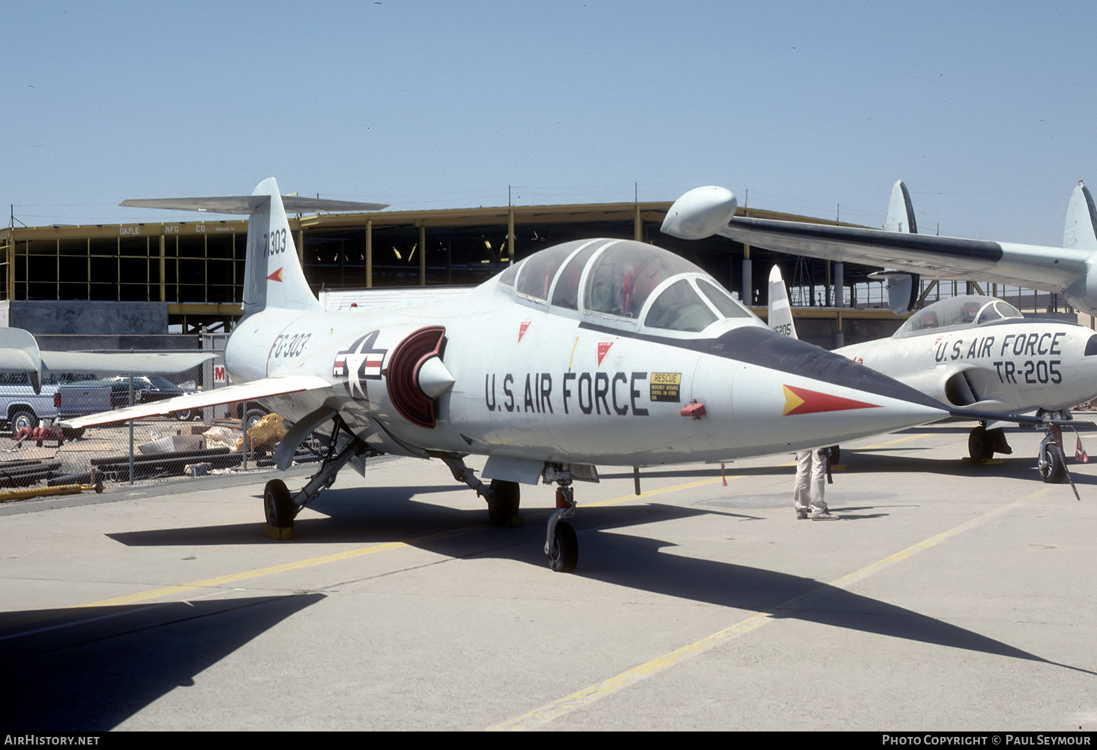 Aircraft Photo of 57-1303 / 71303 | Lockheed F-104B Starfighter | USA - Air Force | AirHistory.net #414862