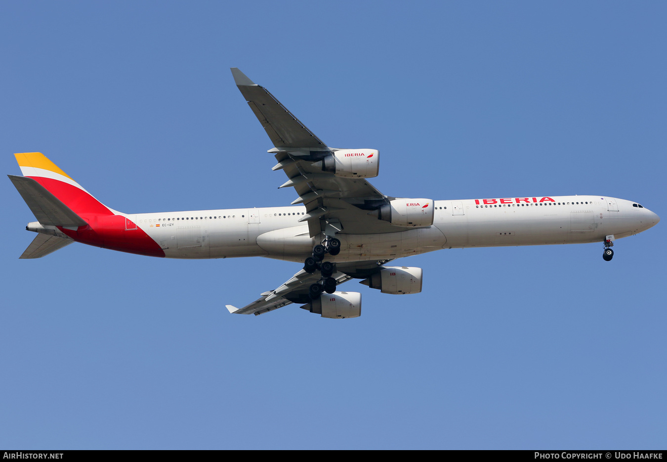 Aircraft Photo of EC-IZY | Airbus A340-642 | Iberia | AirHistory.net #414894