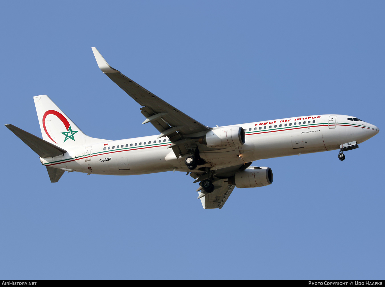 Aircraft Photo of CN-RNW | Boeing 737-8B6 | Royal Air Maroc - RAM | AirHistory.net #414908
