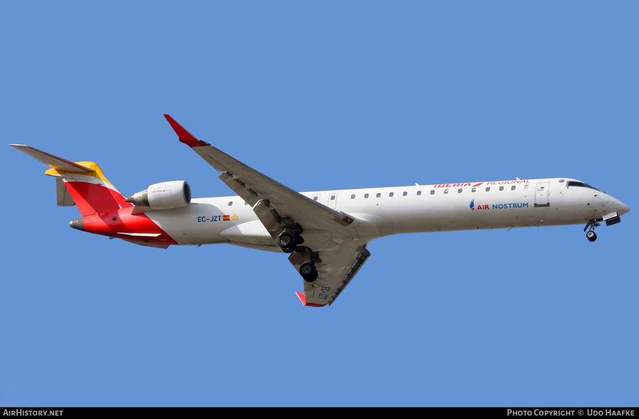 Aircraft Photo of EC-JZT | Bombardier CRJ-900ER (CL-600-2D24) | Iberia Regional | AirHistory.net #414916