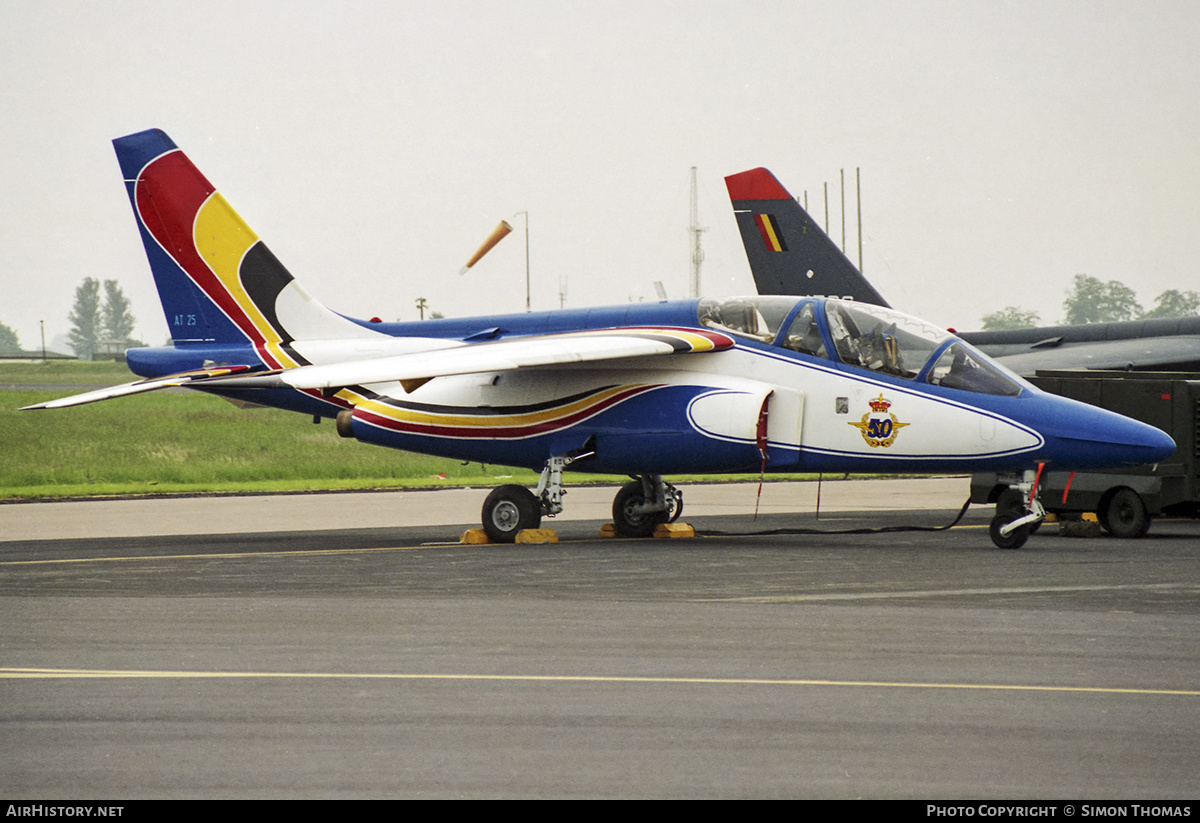 Aircraft Photo of AT25 | Dassault-Dornier Alpha Jet 1B | Belgium - Air Force | AirHistory.net #414932