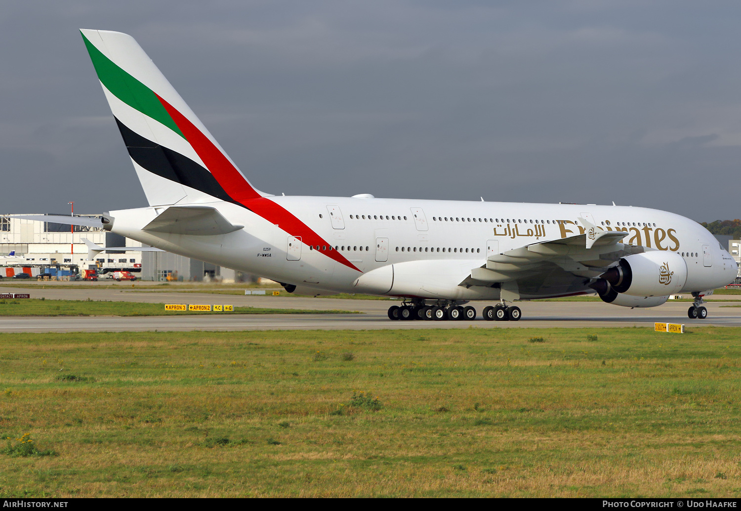 Aircraft Photo of F-WWSA / A6-EVJ | Airbus A380-842 | Emirates | AirHistory.net #414962