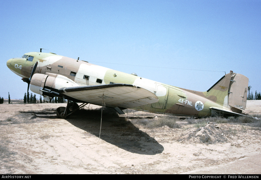 Aircraft Photo of 04 / 4X-FNL | Douglas C-47A Skytrain | Israel - Air Force | AirHistory.net #415079