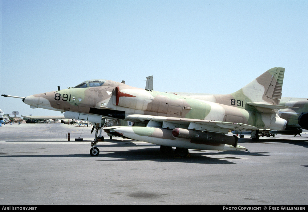 Aircraft Photo of 891 | Douglas A-4E Skyhawk (Aa-it) | Israel - Air Force | AirHistory.net #415080