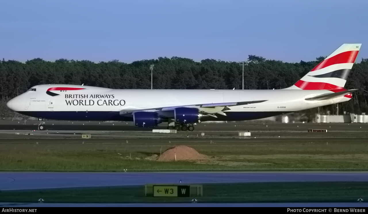 Aircraft Photo of G-GSSE | Boeing 747-87UF/SCD | British Airways World Cargo | AirHistory.net #415125