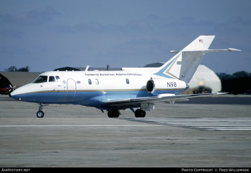 Aircraft Photo of N98 | British Aerospace C-29A (BAe-125-800FI) | FAA - Federal Aviation Administration | AirHistory.net #415238