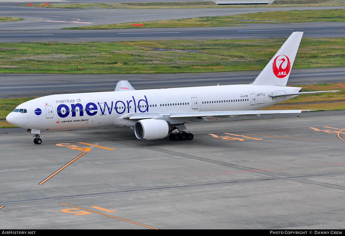 Aircraft Photo of JA771J | Boeing 777-246 | Japan Airlines - JAL | AirHistory.net #415260