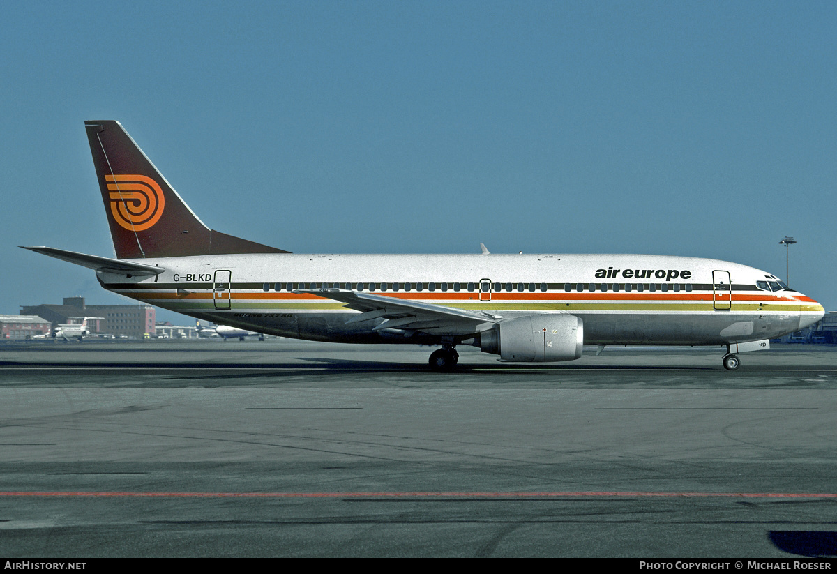 Aircraft Photo of G-BLKD | Boeing 737-3T5 | Air Europe | AirHistory.net #415272