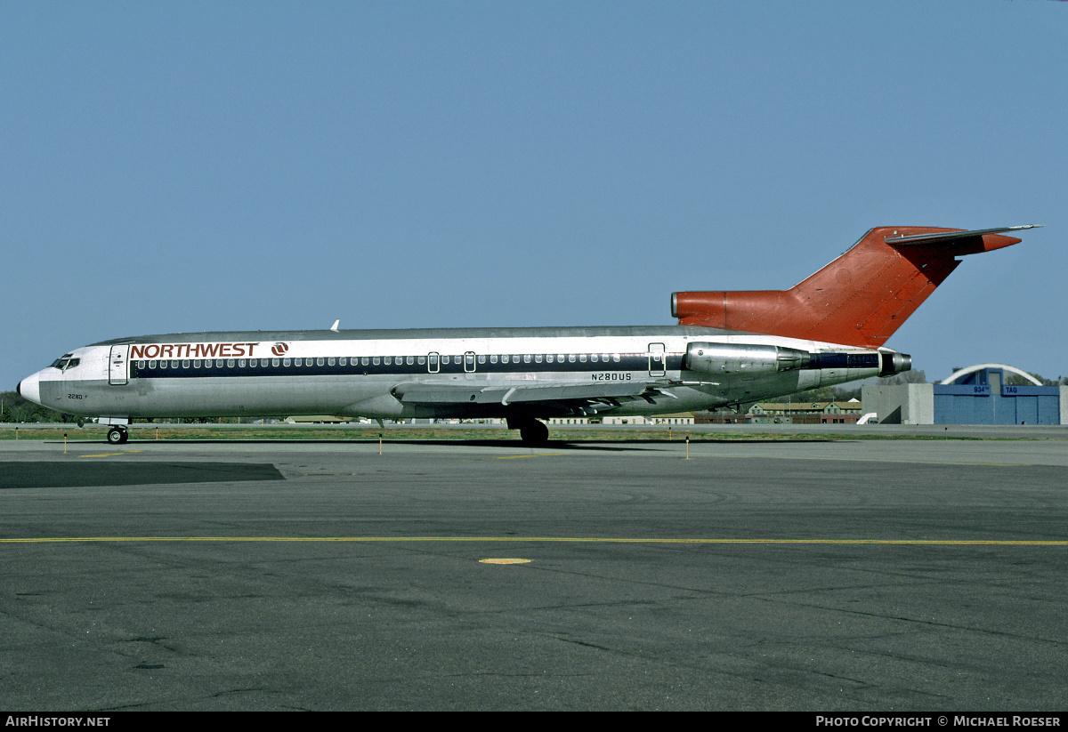 Aircraft Photo of N280US | Boeing 727-251/Adv | Northwest Airlines | AirHistory.net #415273
