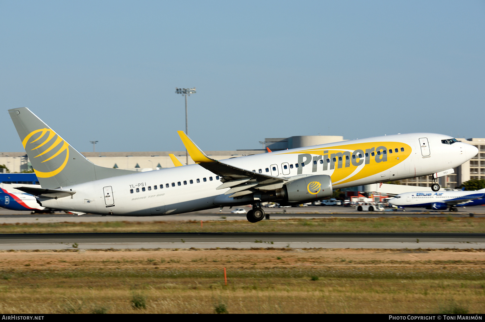 Aircraft Photo of YL-PSI | Boeing 737-8K5 | Primera Air | AirHistory.net #415286