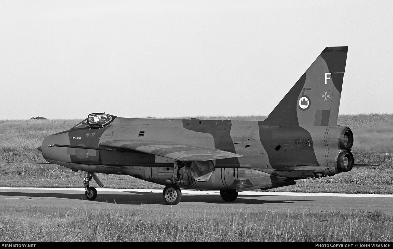 Aircraft Photo of XR755 | English Electric Lightning F6 | UK - Air Force | AirHistory.net #415312