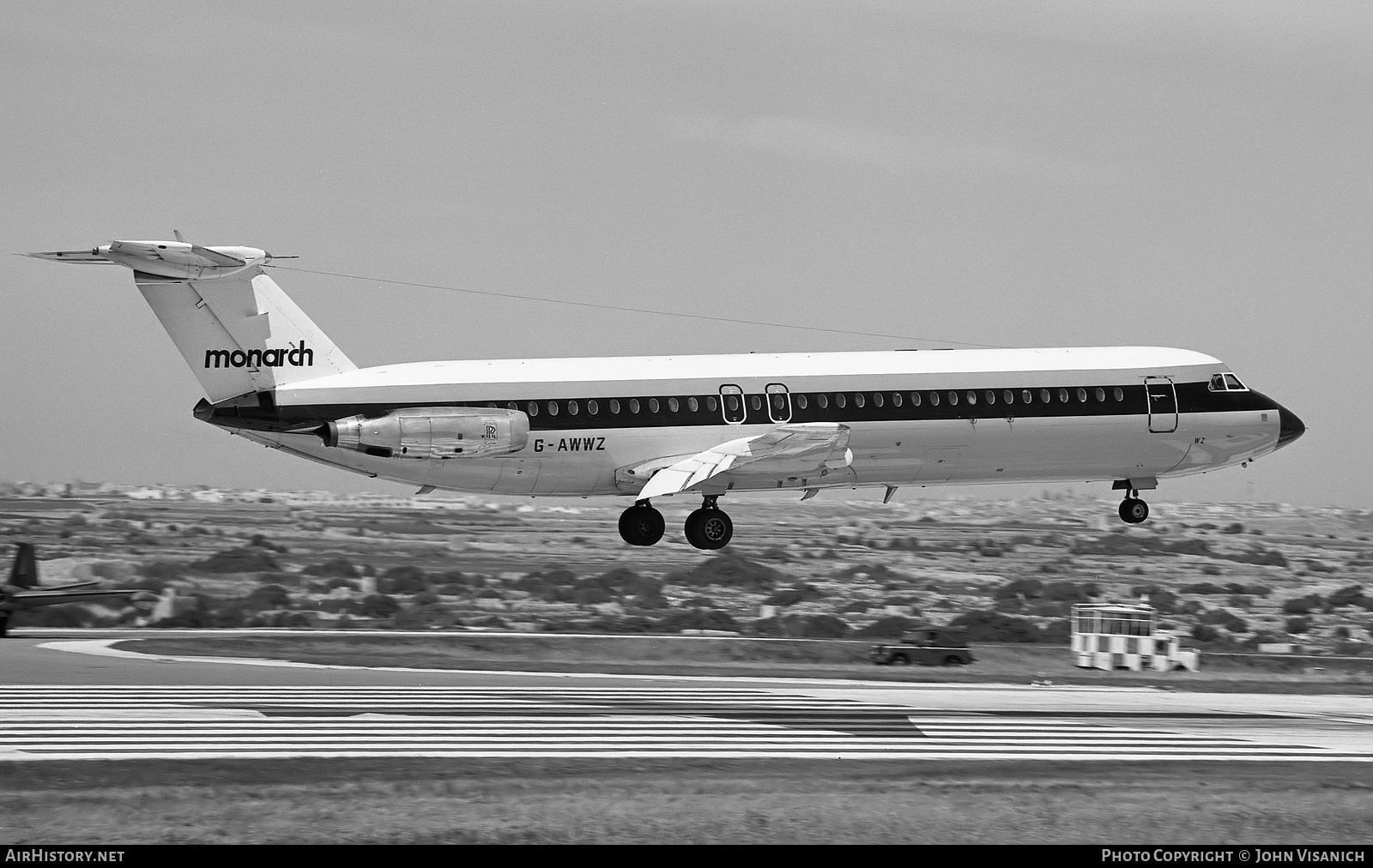 Aircraft Photo of G-AWWZ | BAC 111-509EW One-Eleven | Monarch Airlines | AirHistory.net #415313