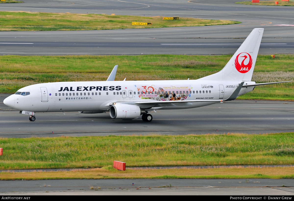 Aircraft Photo of JA332J | Boeing 737-846 | JAL Express - JAL | AirHistory.net #415348
